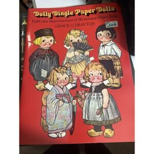 Dolly Dingle Paper Dolls~ Reproductions of 30 Antique Paper Dolls~ 1978~ New